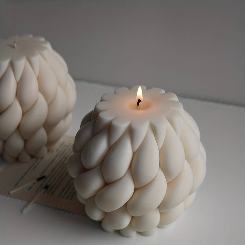 Bougie torsadée - Vanille